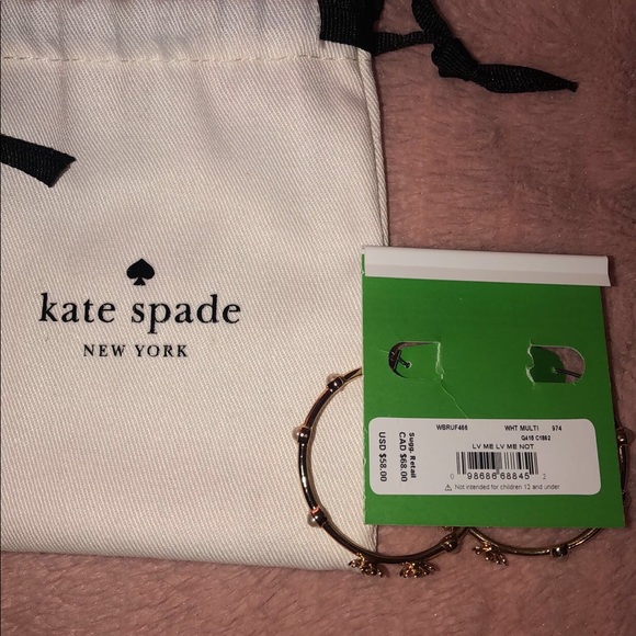 Kate spade daisy hoops - Picture 2 of 3